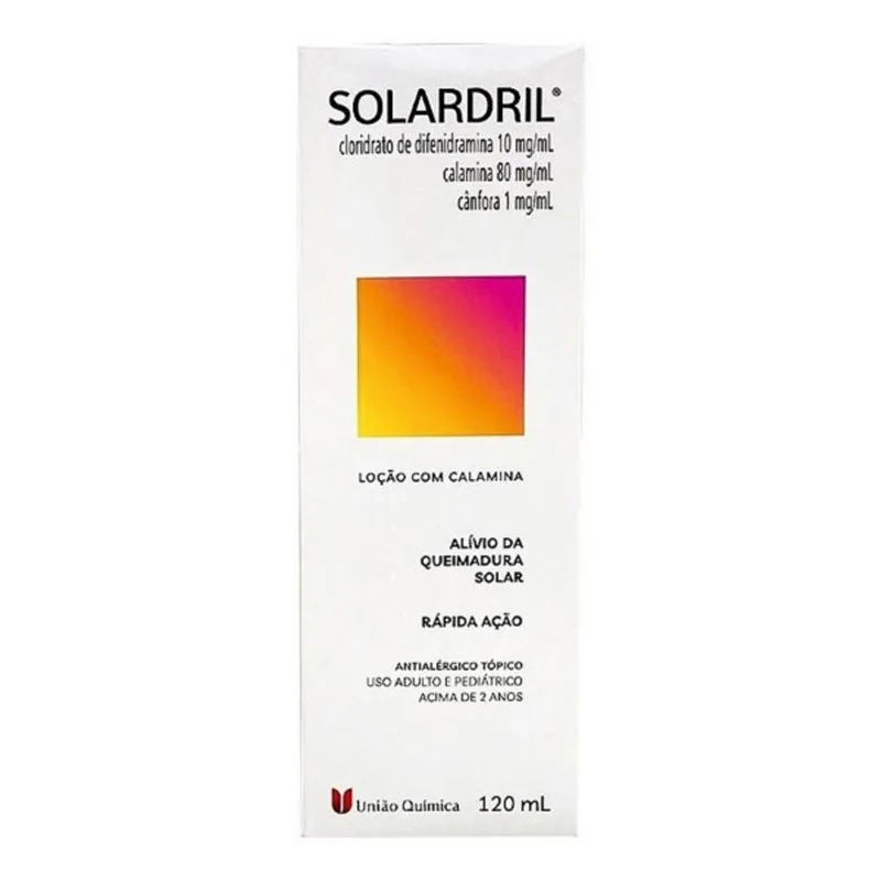 Solardril Loção Alívio Queimadura Solar União Química 120Ml