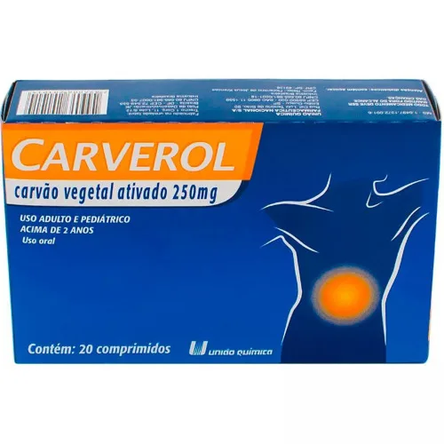 Carverol 250mg Caixa 20 Comp - WONDERFULITEMS - Farmácia