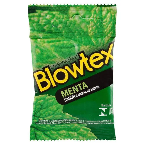 Preservativo Blowtex Menta - BLOWTEX - Farmácia