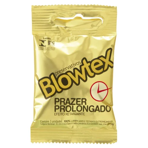 Preservativo Blowtex Prazer Prolongado - BLOWTEX - Farmácia