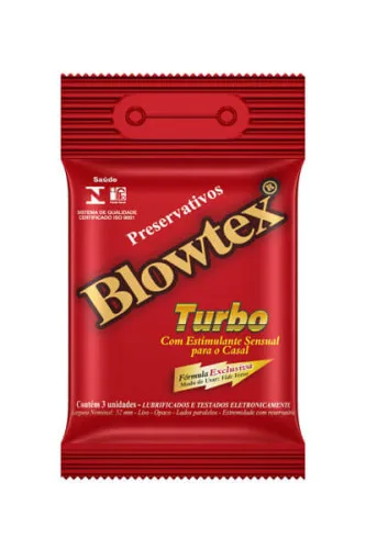 Preservativo Turbo Sache C/3und Blowtex - BLOWTEX - Farmácia