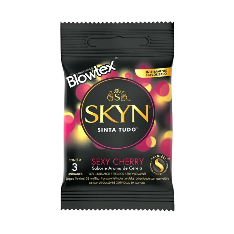 Preservativo Blowtex Skyn Sexy Cherry 3 Unidades