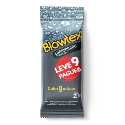 PRES. BLOWTEX LUBRIFICADO L9 P6 UNID - BLOWTEX - Camisinha