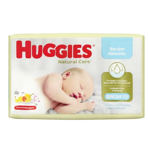FDA HUG NAT CR RN34 - HUGGIES - Mamães E Bebês