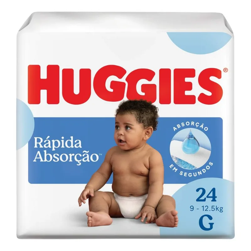 Fralda Huggies Tripla Proteção G 24 Unidades