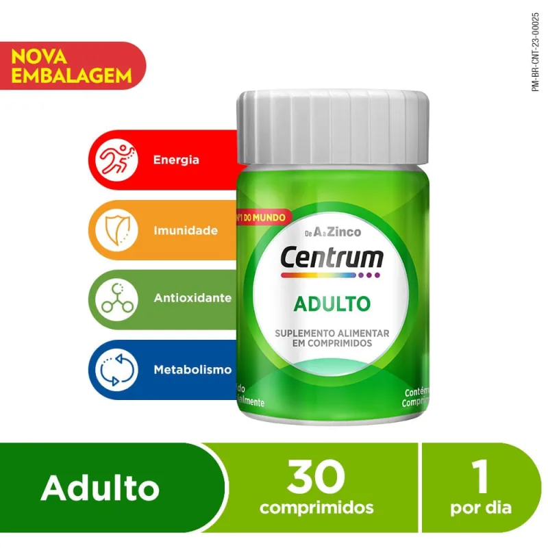 CENTRUM C/30 COMP-DEMAIS PROD - Centrum - Vida Saudável
