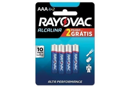 Pilha Rayovac Aaa Peq Lv6pg4 - RAYOVAC