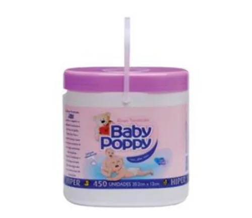 Lenco Umed Baby Poppy Lilas C/450 - BABY POPPY - Higiene E Beleza
