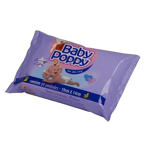 Toalha Umed Baby Poppy C/60 Prem Tigre - TIGRE - Higiene E Beleza