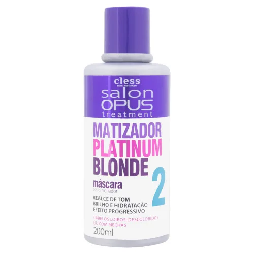 Mascara Hidr Salon Opus 200ml Matizador - SALON OPUS - Higiene E Beleza