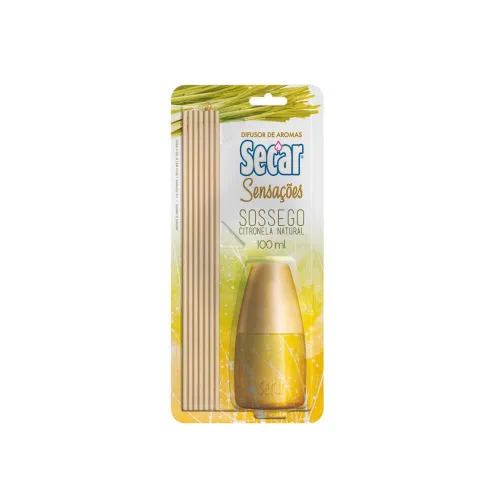 Difusor Aromar Secar Sossego Cintronela 100ml - SECAR - Higiene E Beleza