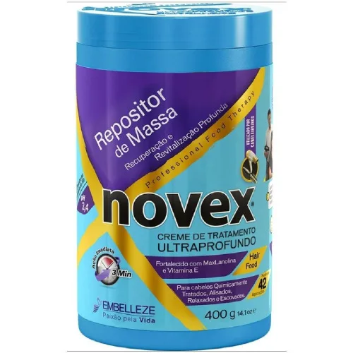 Creme Trat Novex Repositor De Massa - EMBELLEZE NOVEX BRAZILIAN HAIR CARE PRODUCTS - Higiene E Beleza