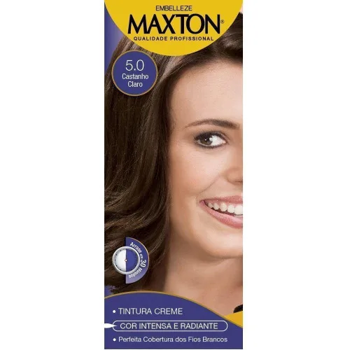 Tintura Permanente Maxton 5.5 Vermelho Acaju Unit - MAXTON - Higiene E Beleza