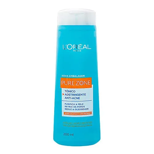 Tônico Anti Acne Loréal 200ml Pure Zone Adstringente Unit - LOREAL - Higiene E Beleza