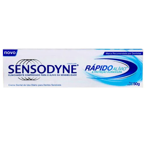 Creme Dental Rápido Alívio Proteção Duradoura Sensodyne 50g - SENSODYNE