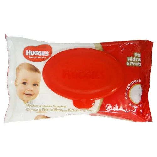 Toalha Umedecida Huggies Turma Da Mônica Sem Álcool 48unidade - HUGGIES