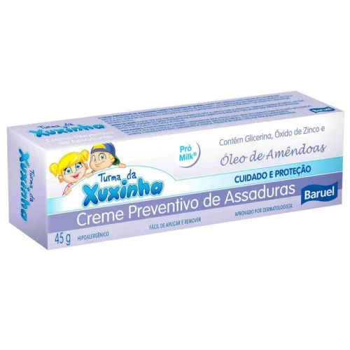 Creme Preventivo De Assaduras Turma Da Xuxinha Baruel Caixa 45g - BARUEL (BARUEU) - Higiene E Beleza