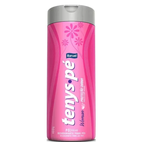 Desodorante Em Pó Para Pés Baruel Tenys Pé Womam Frasco 100g - BARUEL - Perfumaria