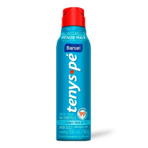 Desodorante Para Pés Baruel 86g Menta Fresh Unit - BARUEL - Higiene E Beleza