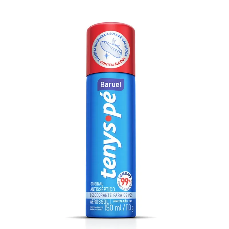 Desodorante Aerossol para os Pés Tenys Pé Baruel Pack 2 Unidades 110g cada