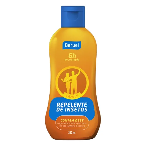 Repelente Em Loção Baruel 200ml Family Unit - BARUEL - Higiene E Beleza