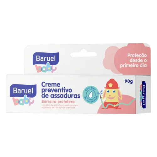 CREME PREVENTIVO DE ASSADURAS BARUEL BABY CAIXA 90G - BARUEL - Mamães E Bebês