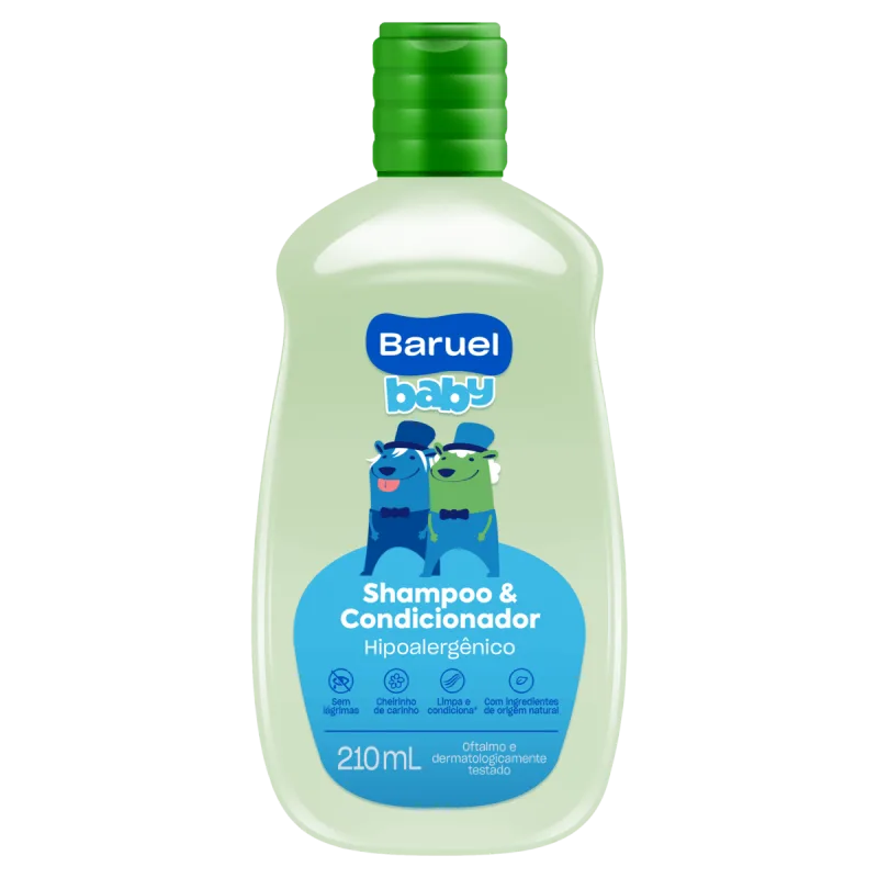 Shampoo 2 em 1 Baruel Baby - 210ml - Baruel - Infantil