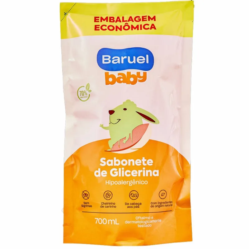 Sabonete Infantil Líquido Baruel Baby Glicerina Refil 700ml