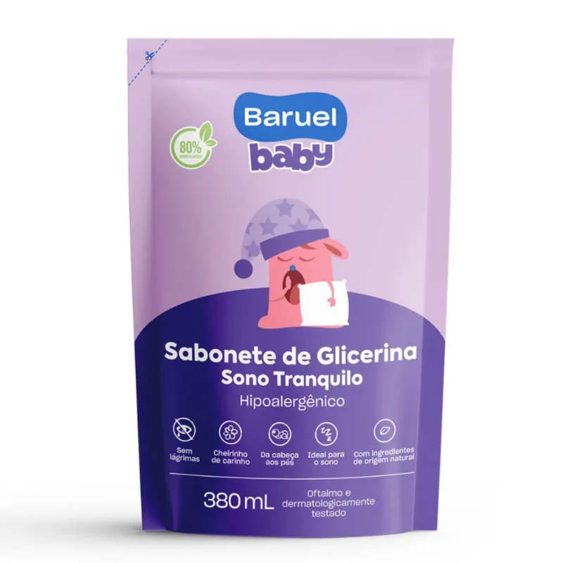 Sabonete em Liquido Baruel Baby Sono Tranquilo Refil 380ml