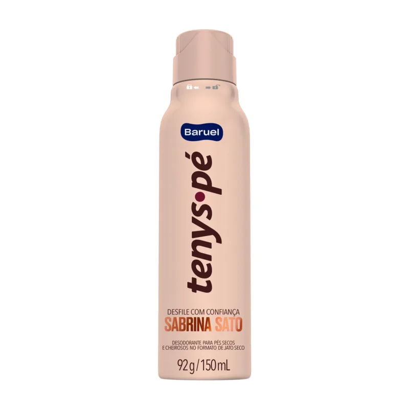 Desodorante Aerossol para Pés Tenys Pé Sabrina Sato 92g - Tenys Pé - Higiene E Beleza