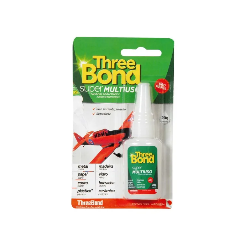 Adesivo Instantâneo Three Bond Super Multiuso 20g