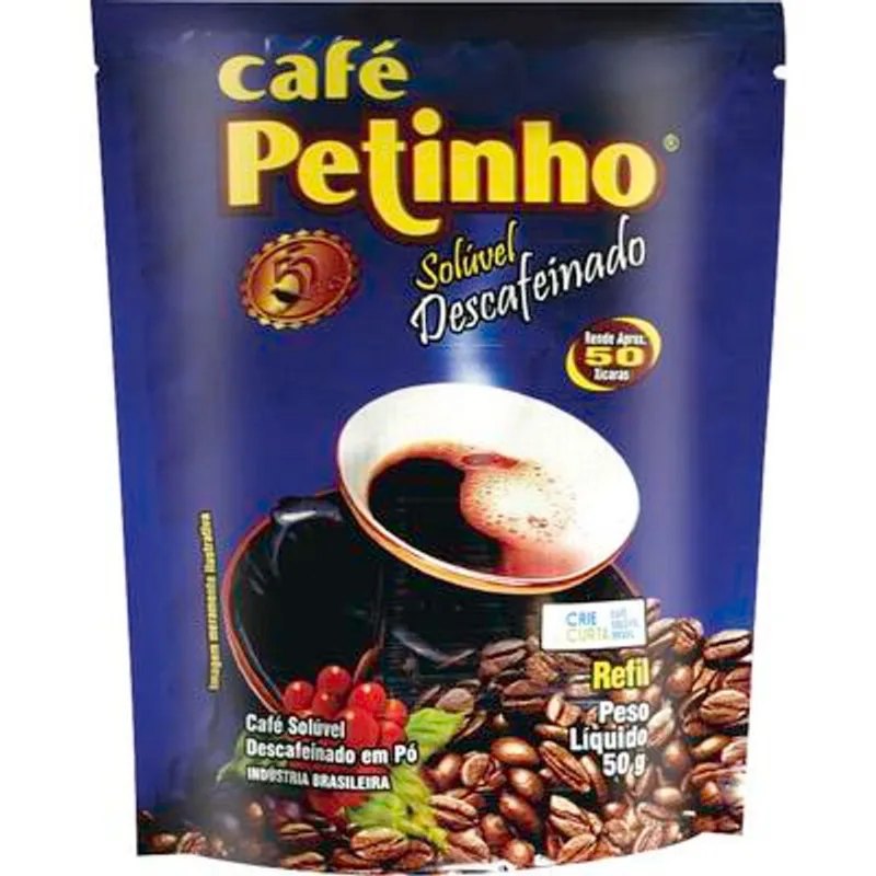 Café Solúvel Petinho Descafeinado 50g
