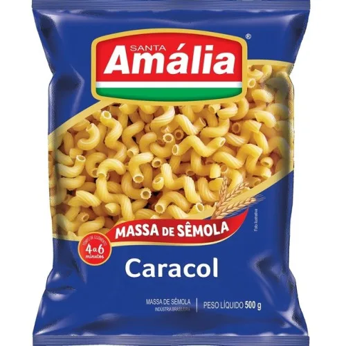 Macarrao Semola Santa Amalia Caracol - SANTA AMALIA - Mercearia