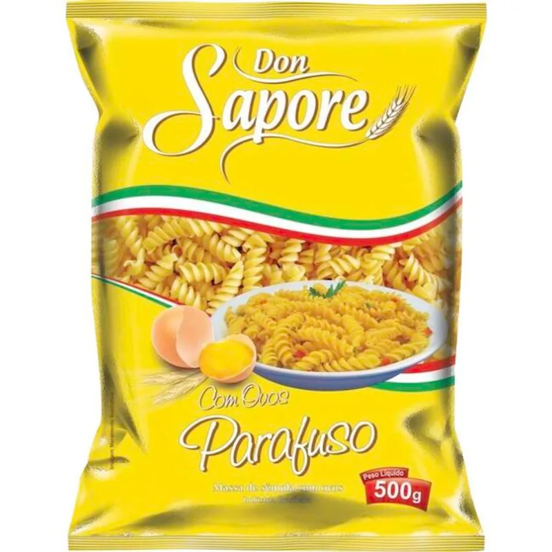 Macarrão Com Ovos Don Sapore Parafuso 500g