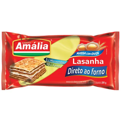 Lasanha Pre Cozida Sta Amalia - Mercearia