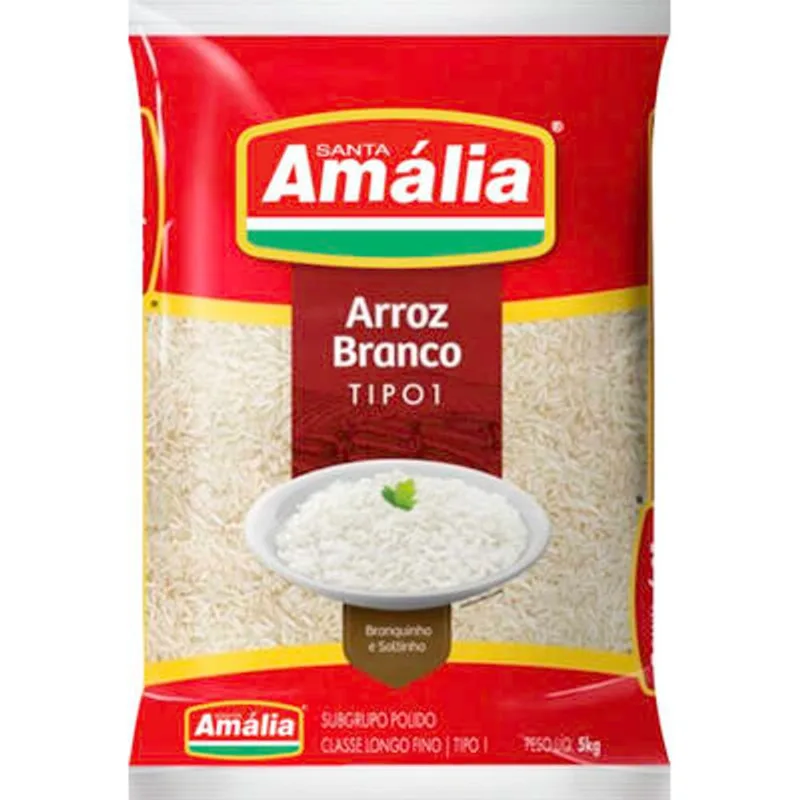 Arroz Santa Amália Agulhinha Tipo 1 5kg