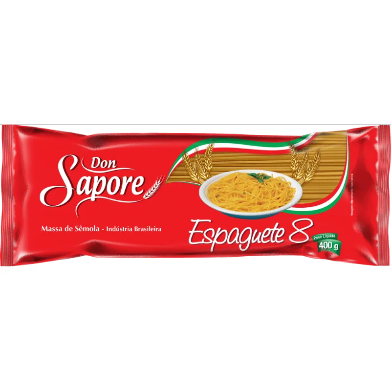 MASSA SEMOLA DON SAPORE 400G-PC ESPAGUETE