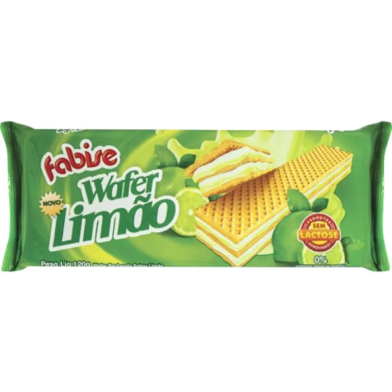 Biscoito Wafer Fabise Limão 80g - Fabise - Mercearia