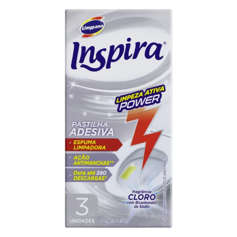 Pastilha Sanitária Inspira Ades Cloro c/3 Unid