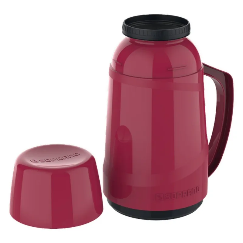 Garrafa Térmica Soprano Cristal Vermelho 500ml