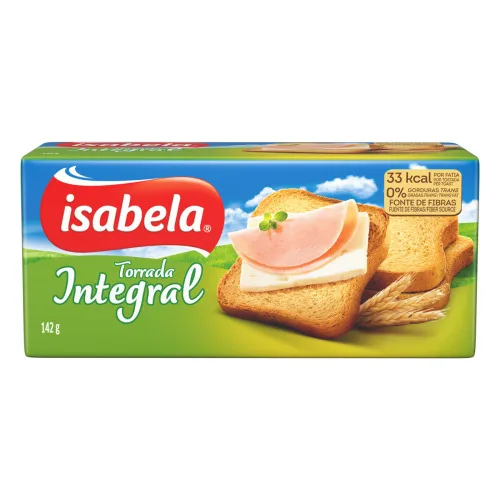 TORRADA INTEGRAL ISABELA PACOTE 142G - ISABELA - Mercearia