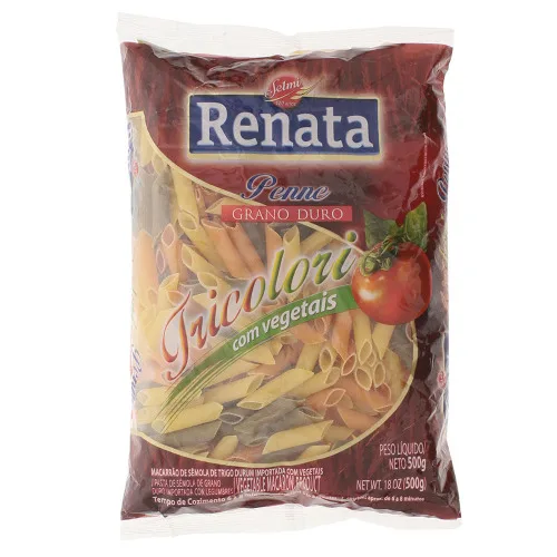 Penne Tricolori Renata Grano Duro Com Vegetais - SELMI - Mercearia