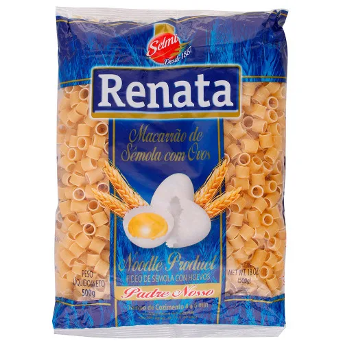 Macarrão De Sêmola Com Ovos Pai Nosso Renata Pacote 500g - SELMI - Mercearia