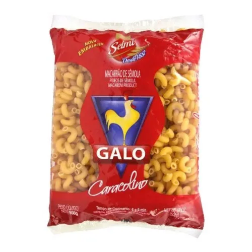 Macarrão.caracolino Semola Galo - SELMI - Mercearia