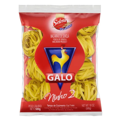 Macarrão.semola Galo 500 Gr - SELMI - Mercearia