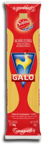 Espaguetinho Galo Nº 9 Sêmola - SELMI - Mercearia