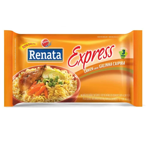 Macarrão Instantâneo Galinha Suave Renata Pacote 85g - SELMI - Mercearia