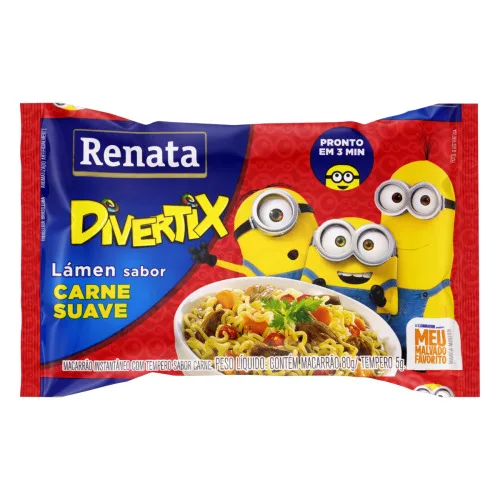 Macarrão Instantâneo Lámen Carne Renata Pacote 85g - SELMI - Mercearia