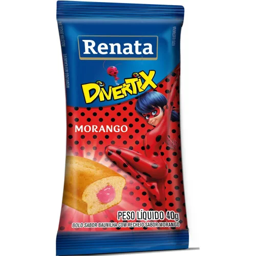 Renata Descolados Morango 40 - RENATA - Mercearia