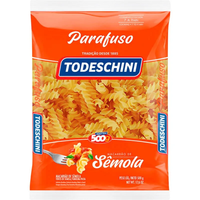 Macarrão de Sêmola Todeschini Parafuso 500g